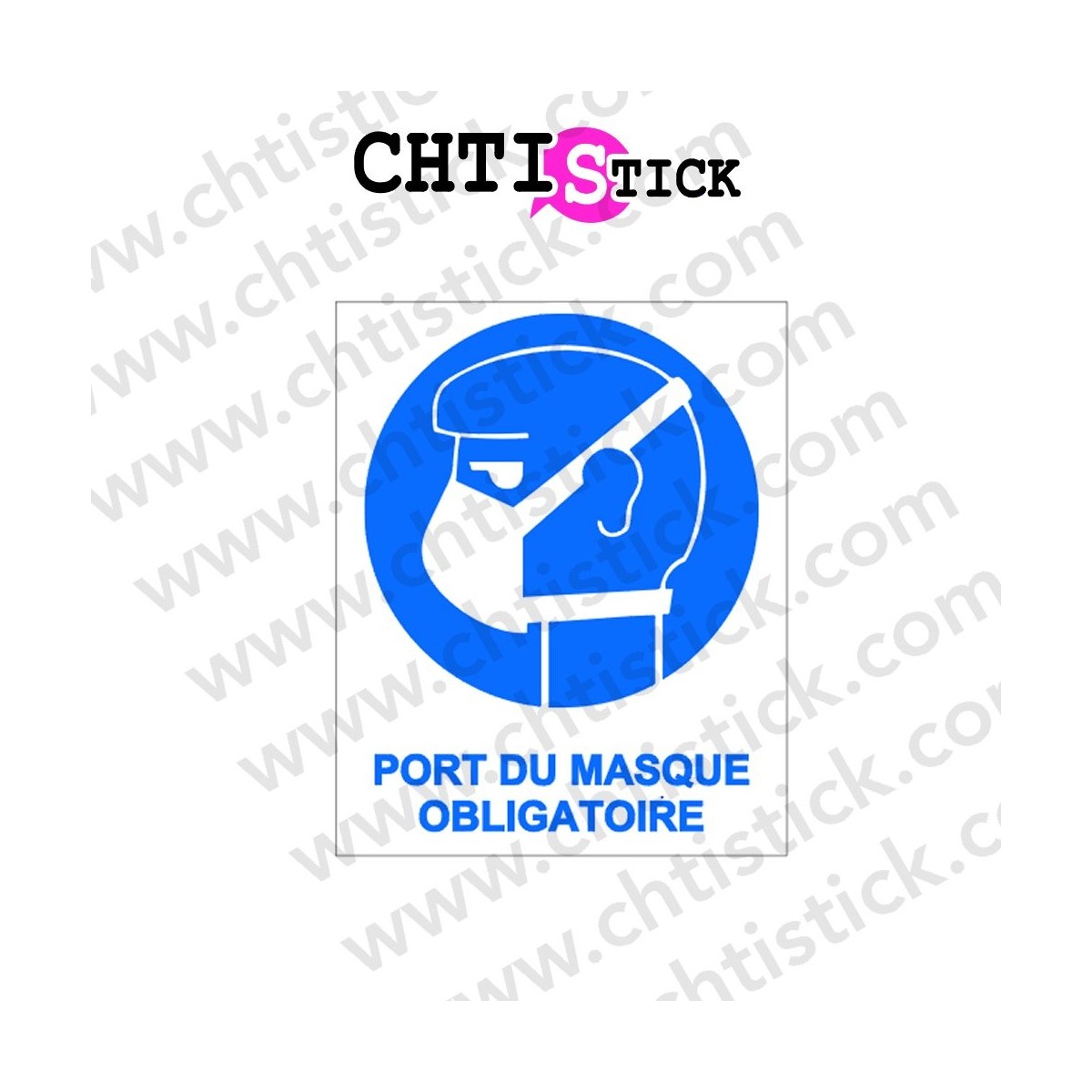 chtistick AUTOCOLLANT MASQUE RESPIRATOIRE 2