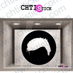 STICKER ICONE COIFFURE H