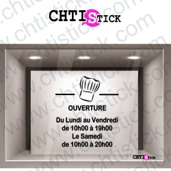 STICKERS HORAIRES BOUCHE