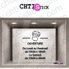 chtistick Stickers horaires restauration