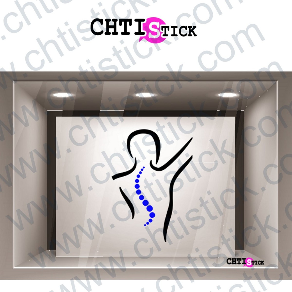 Autocollant kinésithérapeute ostéopathe