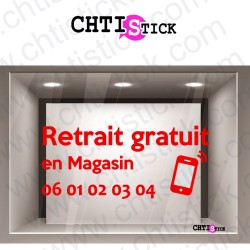 AUTOCOLLANT RETRAIT MAGASIN TEL2