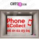 AUTOCOLLANT PHONE & COLLECT