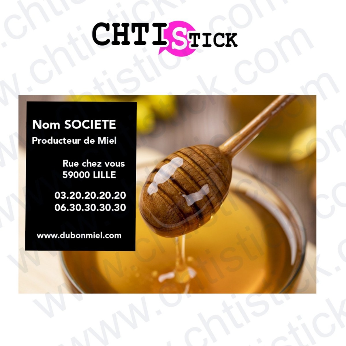 chtistick AUTOCOLLANT PRODUCTEUR DE MIEL