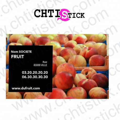 AUTOCOLLANT PRODUCTEUR FRUITS