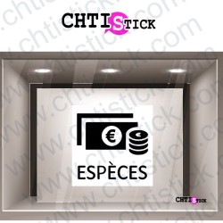 STICKER PAIEMENT ESPECES