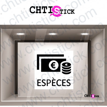 STICKER PAIEMENT ESPECES