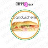 AUTOCOLLANT VITRINE SANDWICH