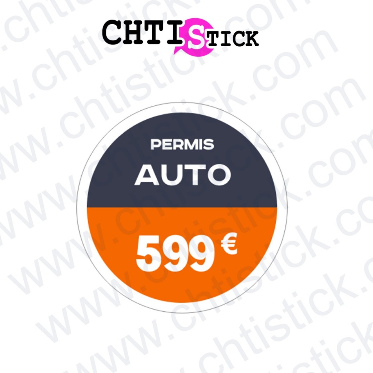 AUTOCOLLANT TARIF PERSO
