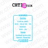 chtistick STICKERS HORAIRES DENTISTE