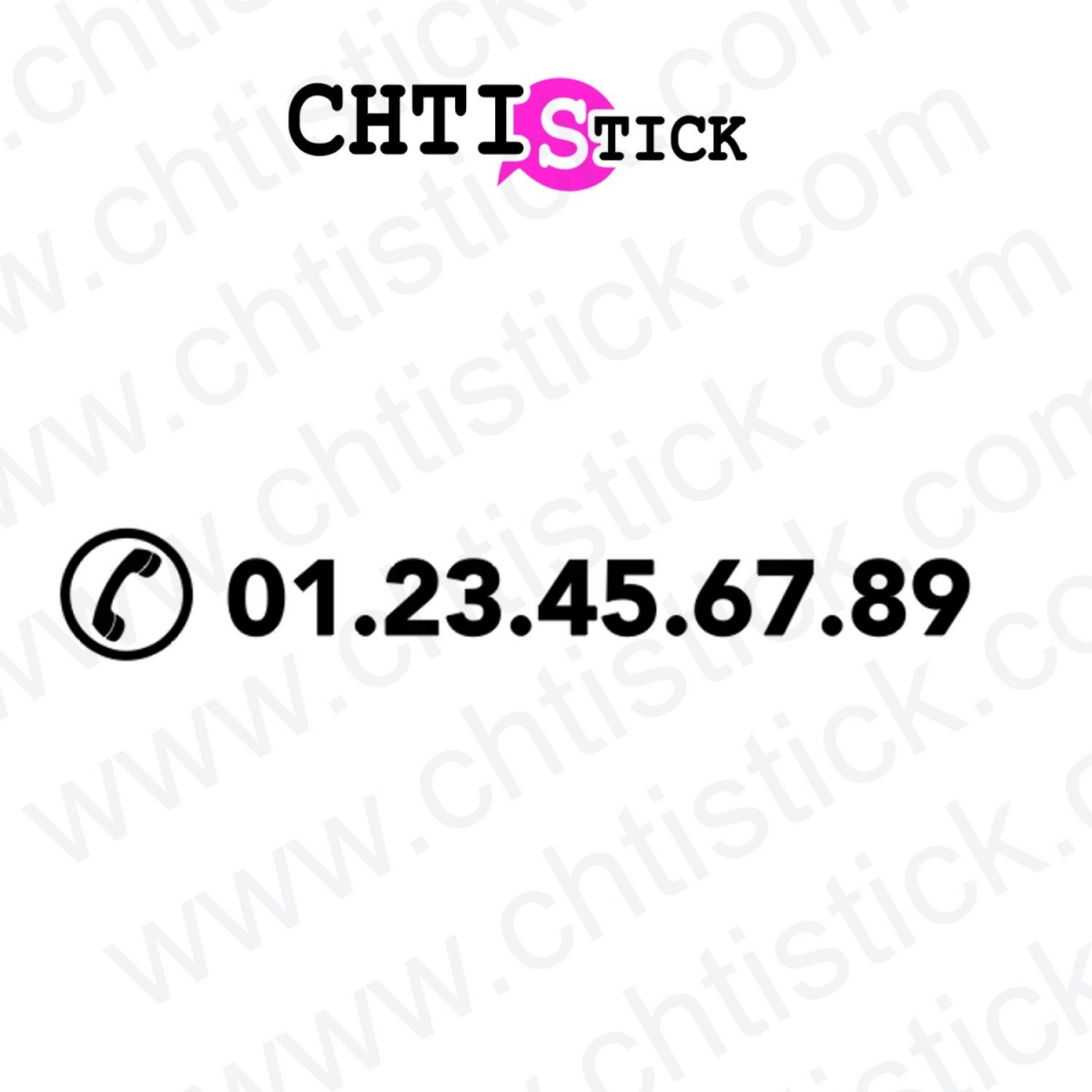 chtistick LETTRAGE ADHÉSIF TÉLÉPHONE R