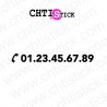 chtistick LETTRAGE ADHÉSIF TÉLÉPHONE
