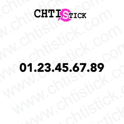 chtistick LETTRAGE ADHÉSIF TÉLÉPHONE S