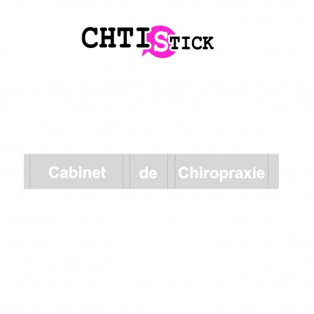 LETTRAGE AUTOCOLLANT Chiropraxie