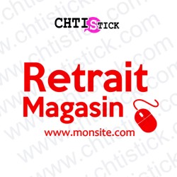 AUTOCOLLANT RETRAIT MAGASIN SS FOND