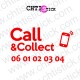 AUTOCOLLANT PHONE & COLLECT