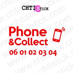 AUTOCOLLANT PHONE & COLLECT