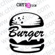 STICKERS ADHESIF BURGER