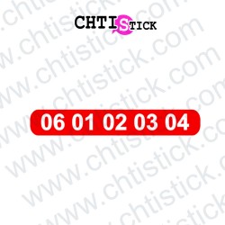 chtistick LETTRAGE ADHÉSIF TÉLÉPHONE 3