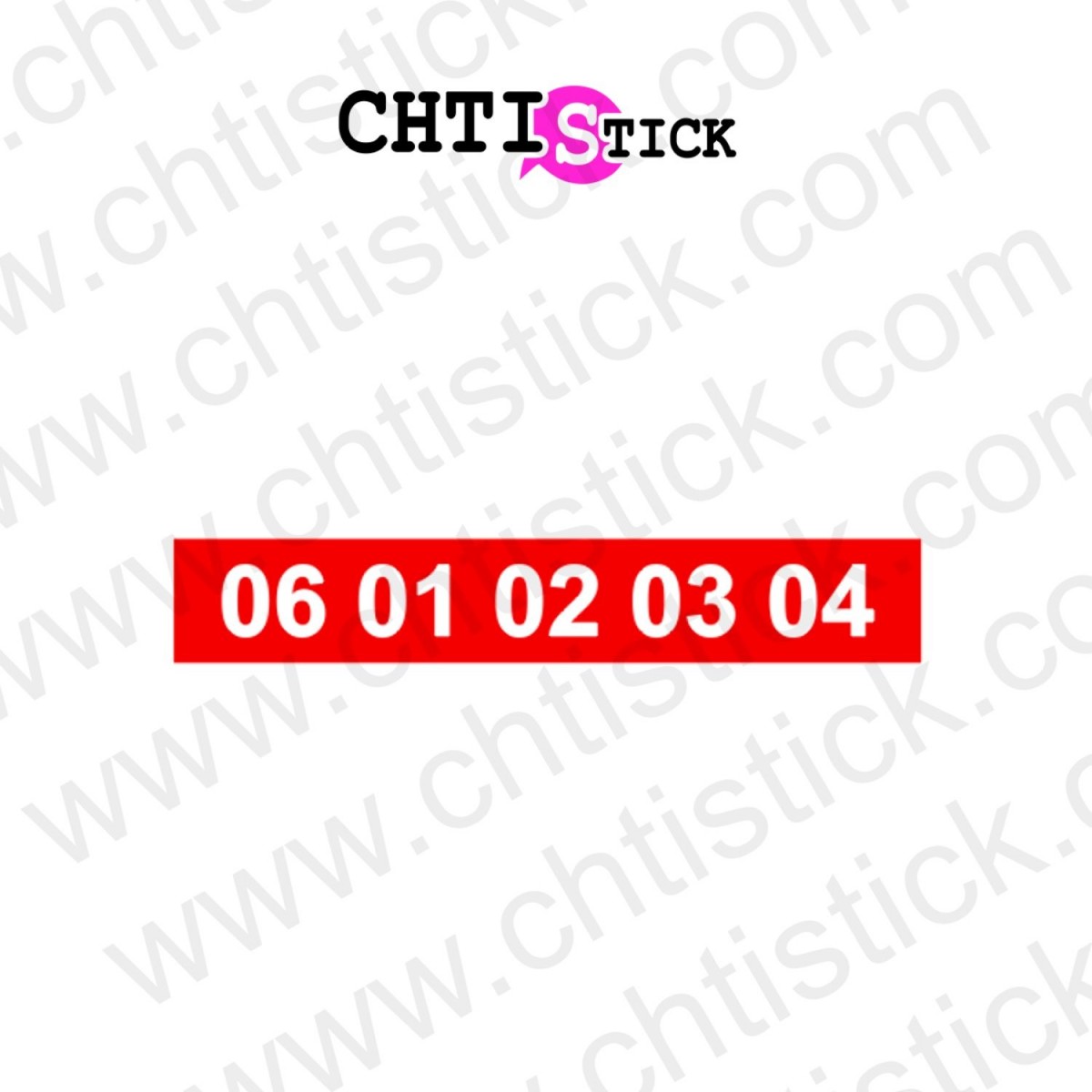 chtistick LETTRAGE ADHÉSIF TÉLÉPHONE 5