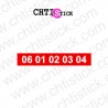 chtistick LETTRAGE ADHÉSIF TÉLÉPHONE 5
