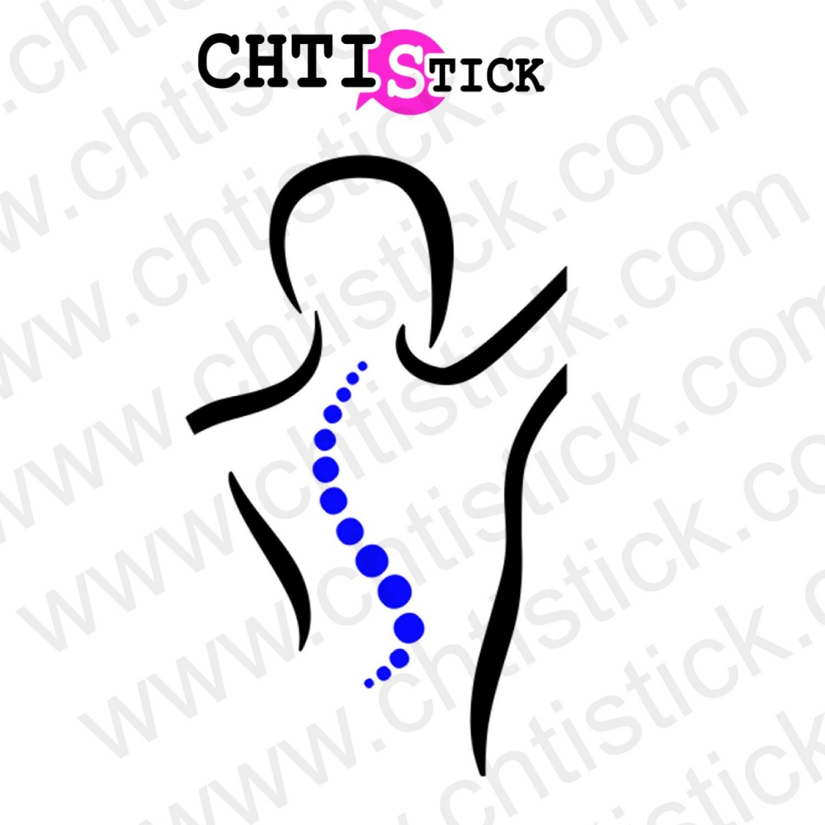 STICKERS OSTEO SILHOUETTE 2XL