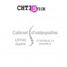 AUTOCOLLANT CABINET OSTEOPATHE PERSO