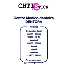 STICKERS HORAIRES PERSO DENTORA