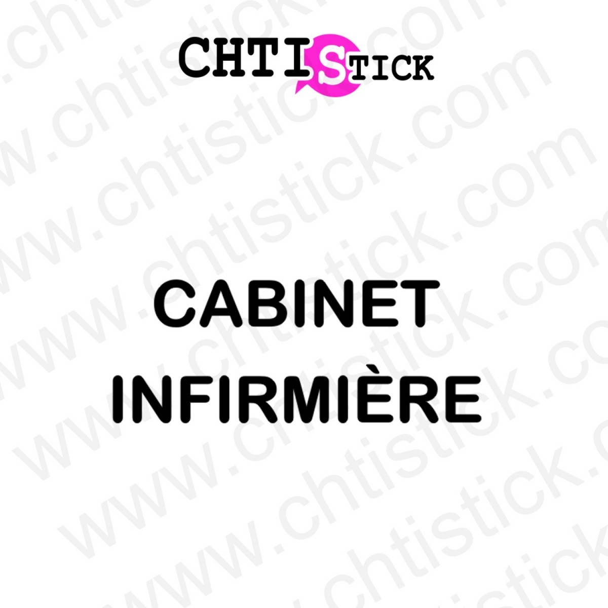 chtistick LETTRAGE CABINET INFIRMIER 2L