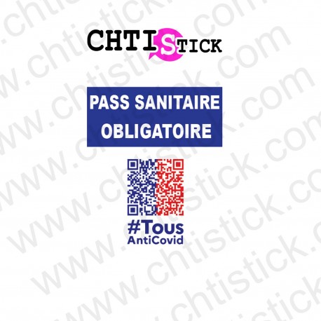 AUTOCOLLANT PASS SANITAIRE OBLIGATOIRE2