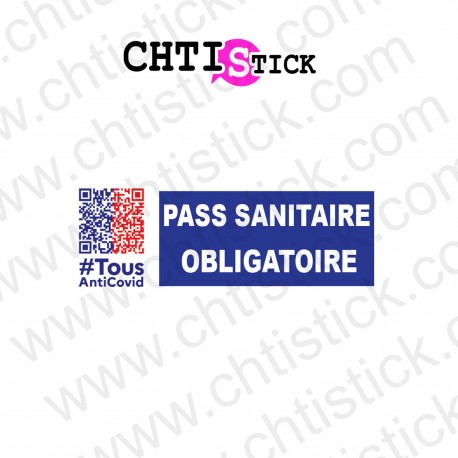 AUTOCOLLANT PASS SANITAIRE OBLIGATOIRE3