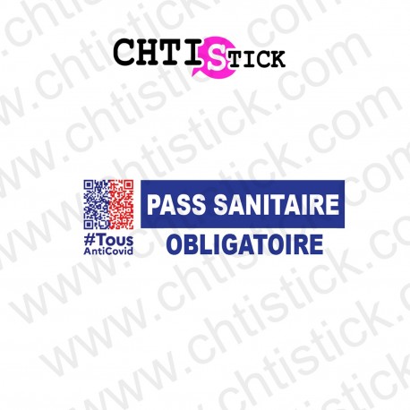 AUTOCOLLANT PASS SANITAIRE OBLIGATOIRE4