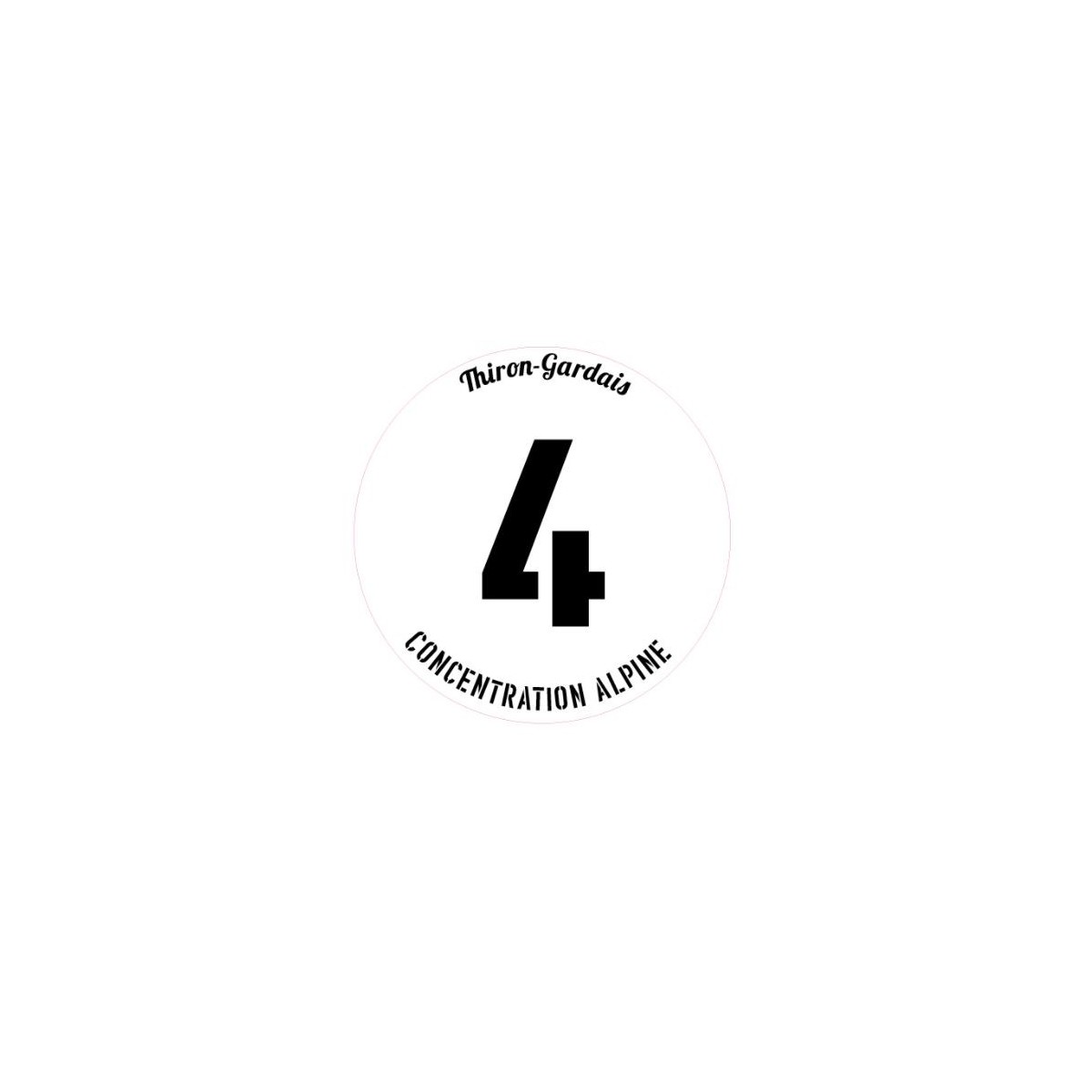 chtistick AUTOCOLLANT ROND PERSO X 2