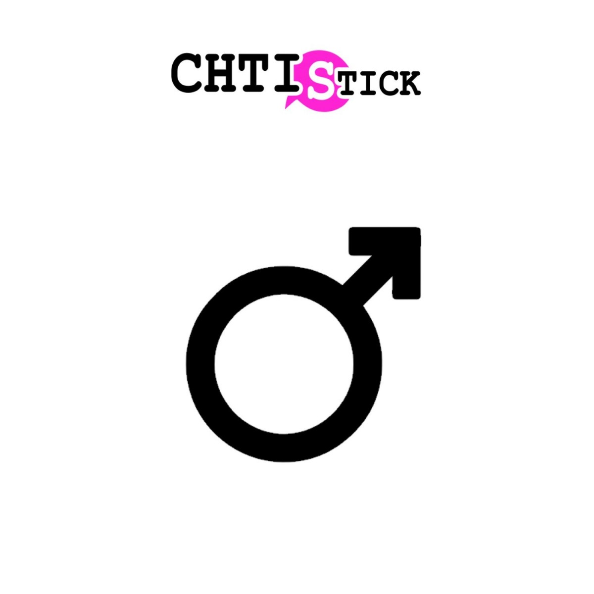 chtistick STICKER ICONE HOMME