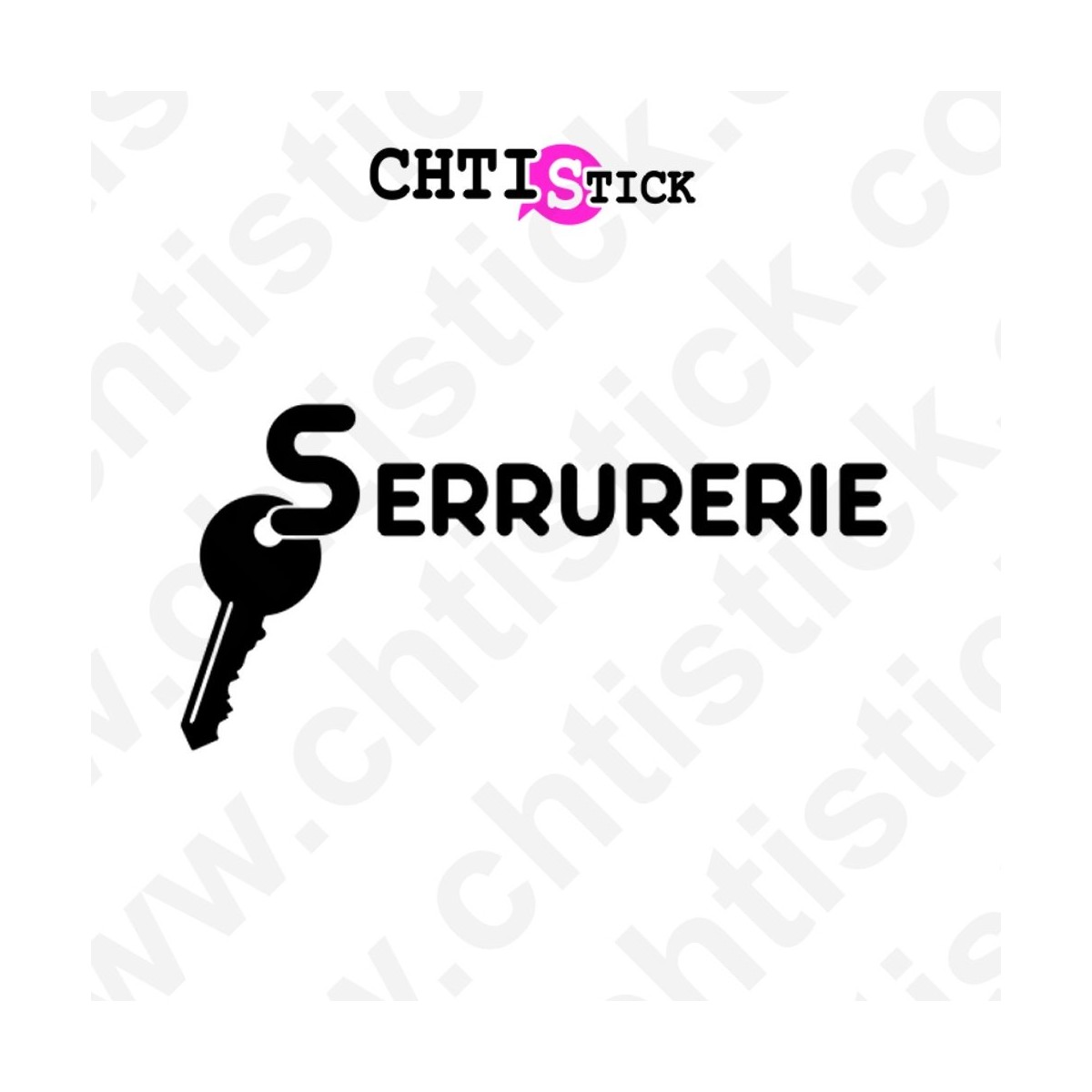 chtistick STICKERS SERRURERIE CLE