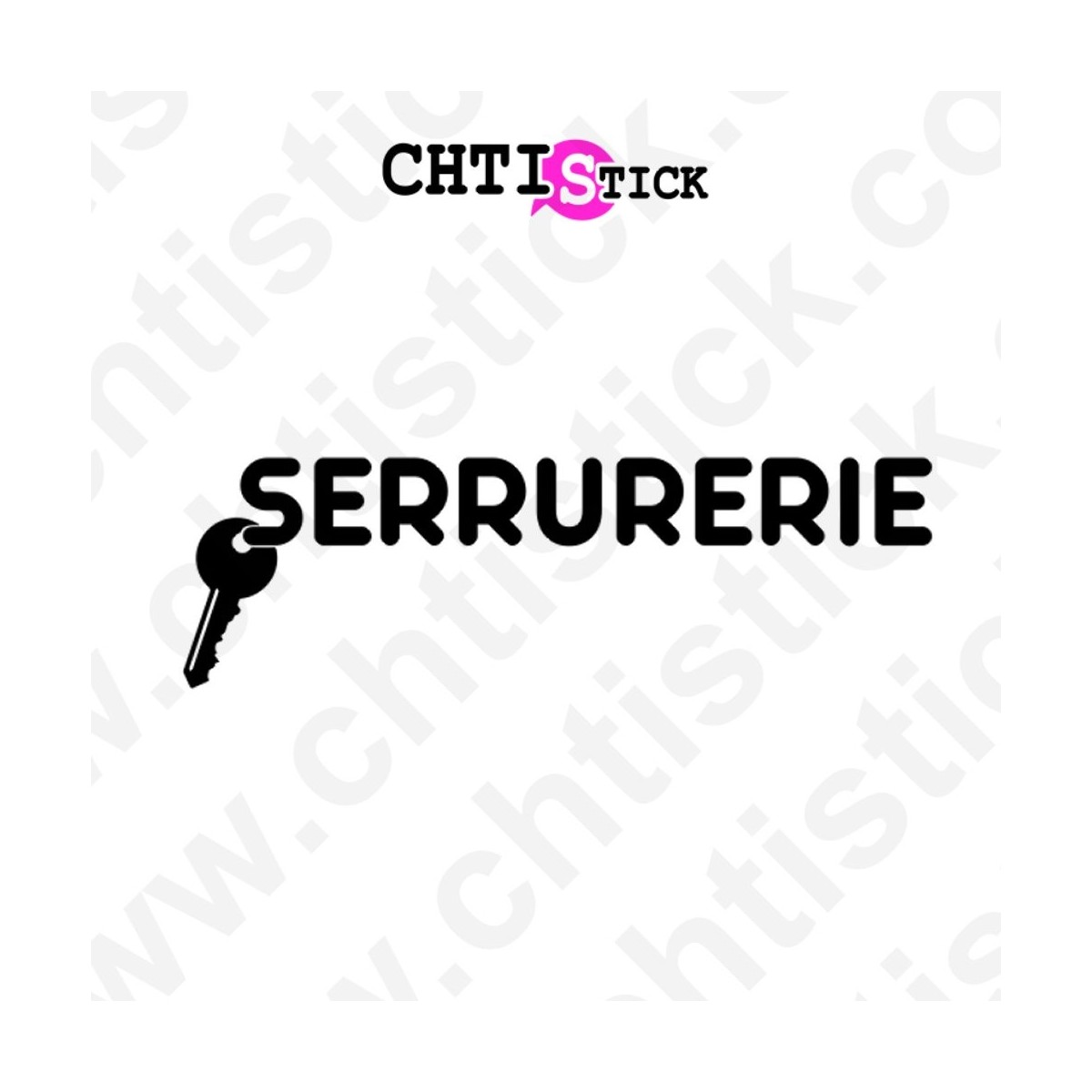 chtistick STICKERS SERRURERIE CLE 2