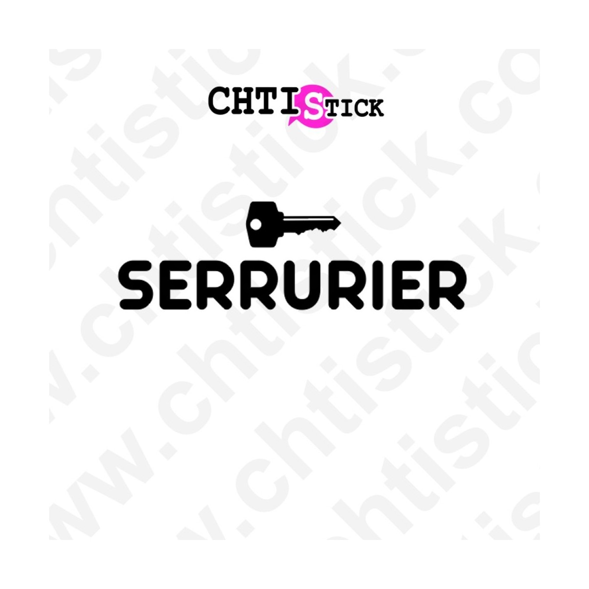 chtistick STICKERS SERRURIER CLE