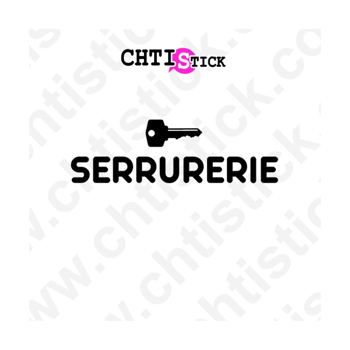 chtistick STICKERS SERRURERIE CLEF