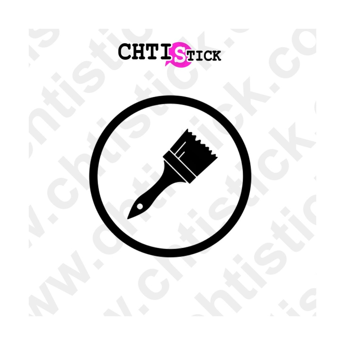 chtistick STICKER ICONE PEINTURE