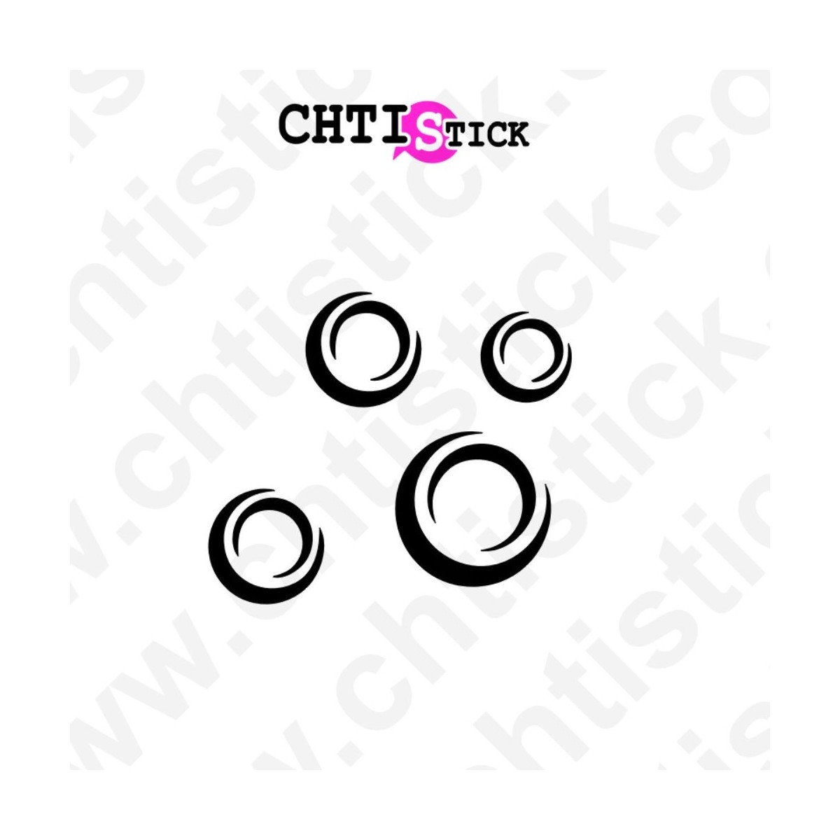 chtistick STICKER BULLES SAVON