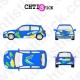 KIT DECO RALLYE CLIO PERSONNALISE