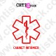 STICKER CADUCEE CREUSE TXT1