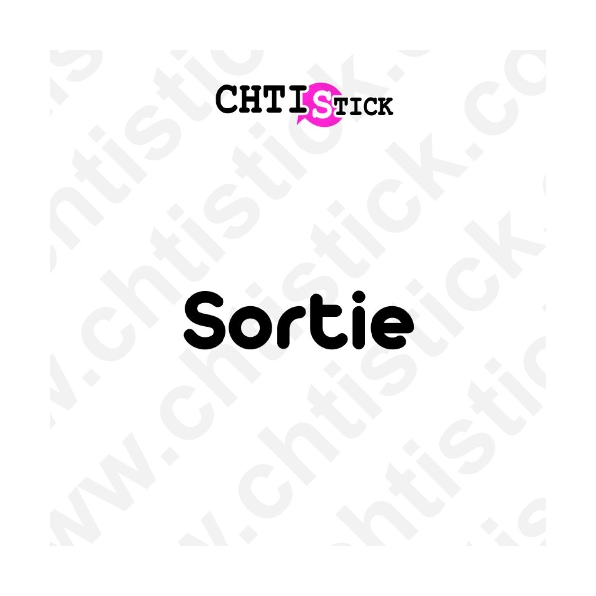 STICKERS SORTIE SANS FOND 1
