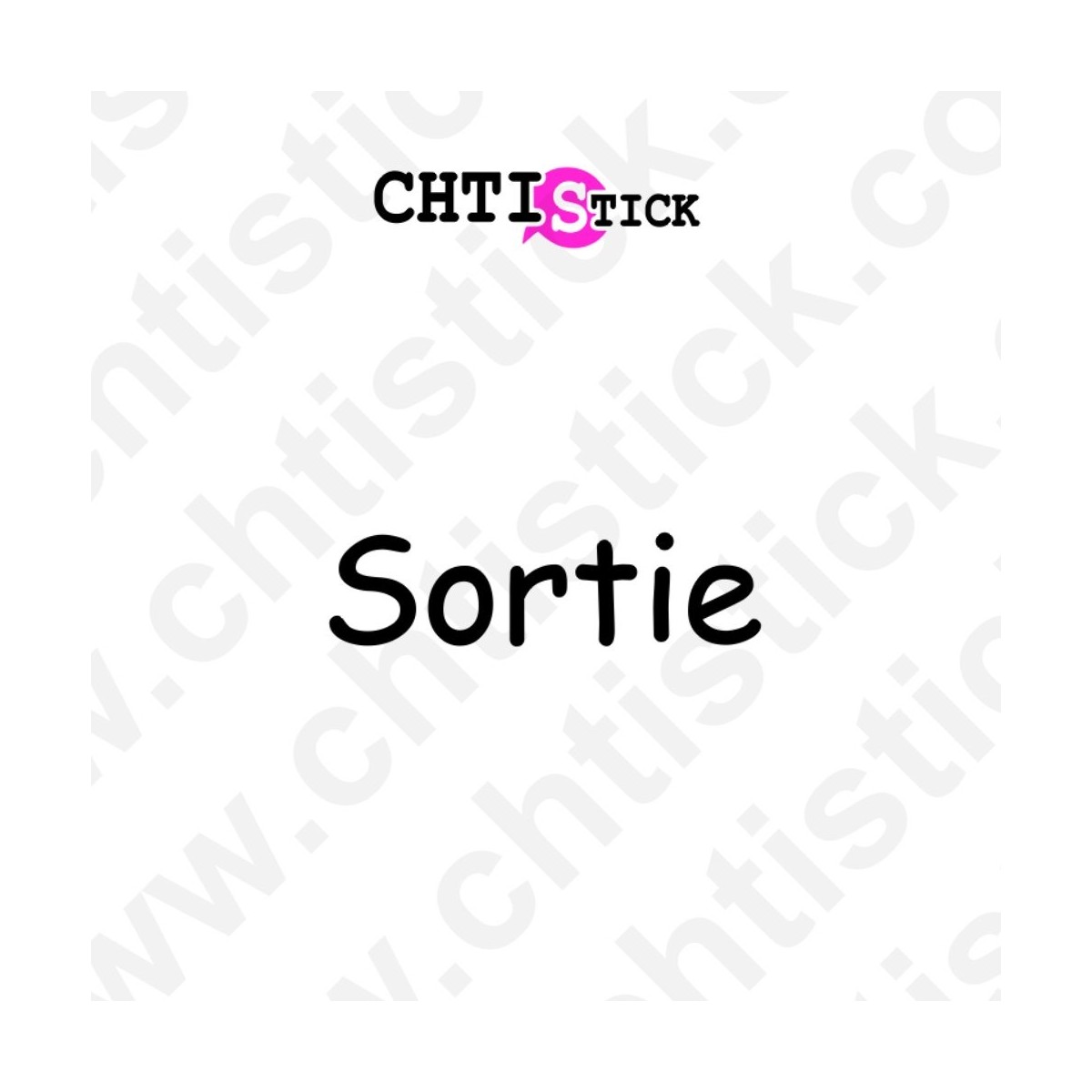 STICKERS SORTIE SANS FOND 2