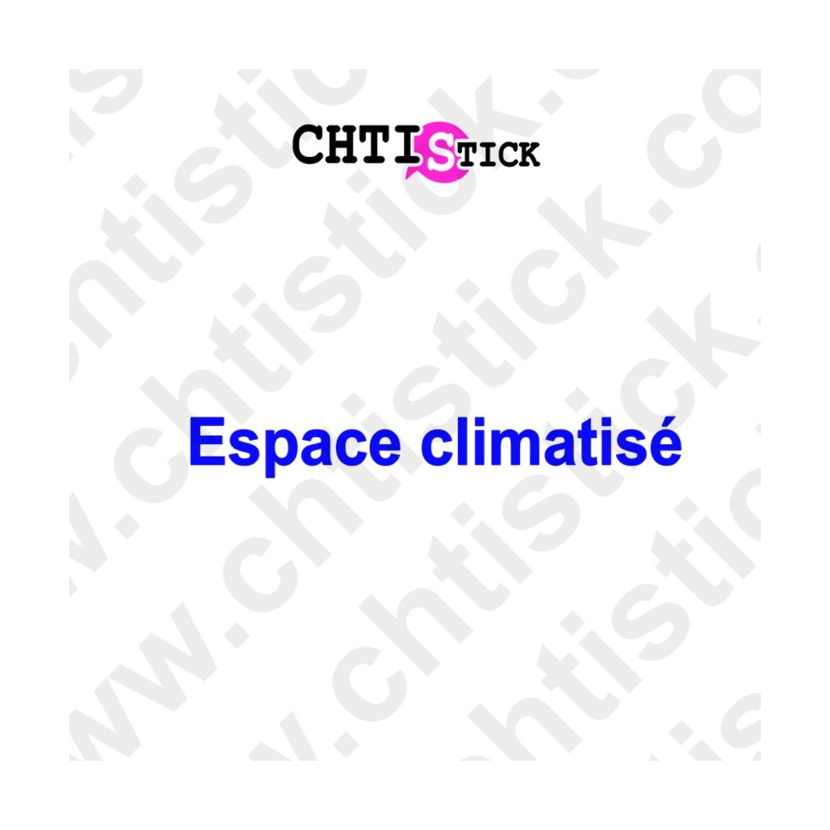 STICKERS ESPACE CLIMATISE