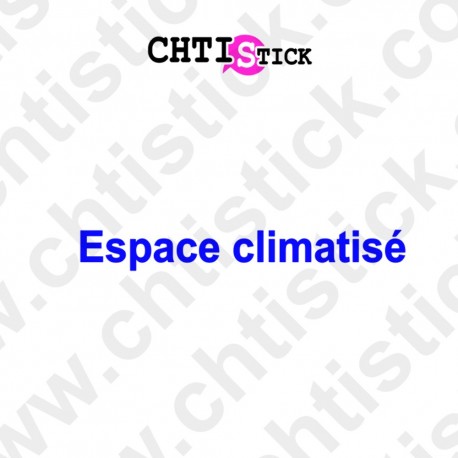 STICKERS ESPACE CLIMATISE