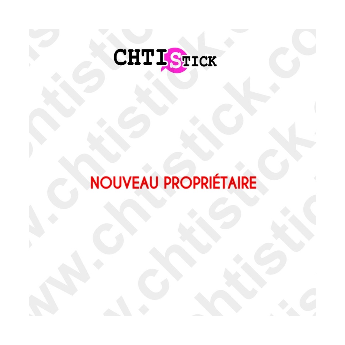 STICKERS NOUVEAU PROPRIETAIRE 1L