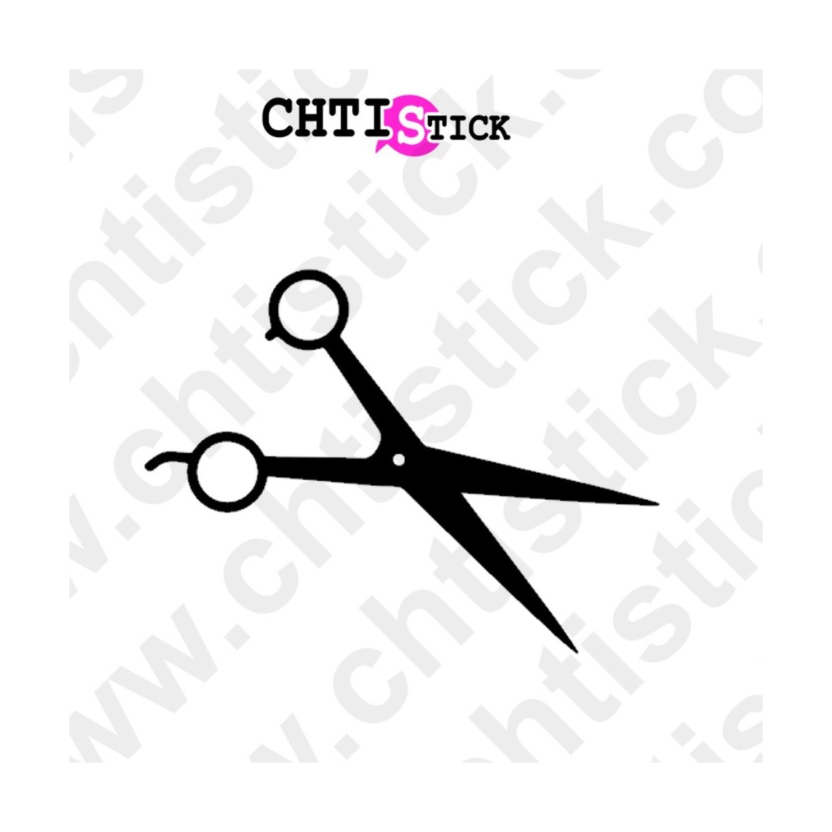chtistick STICKERS CISEAUX FINS