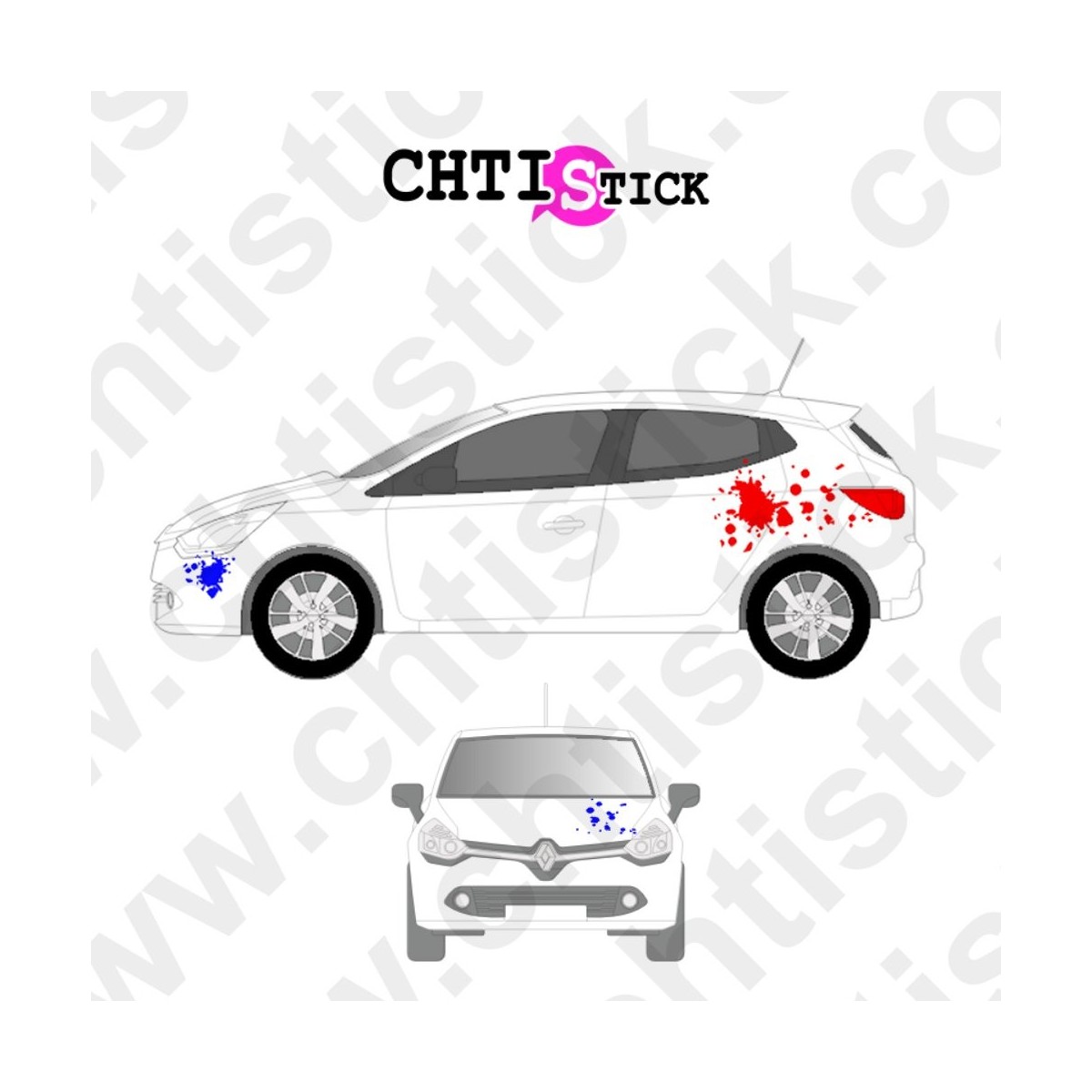 chtistick MARQUAGE VOITURE DECO