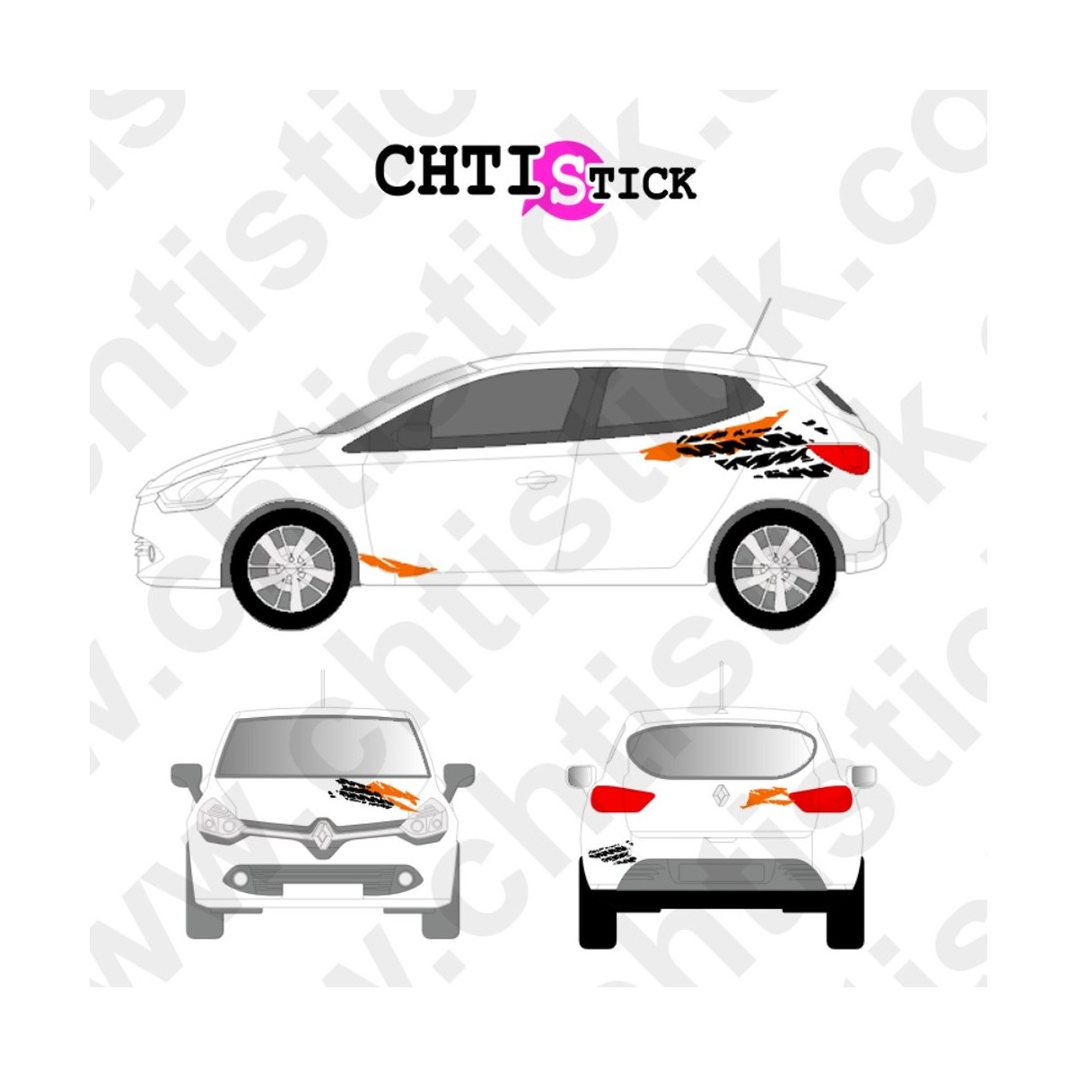 chtistick KIT MARQUAGE AUTO-ÉCOLE DECO4